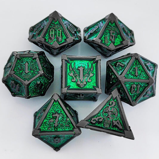 Metal Dice Set DND Dungeons & Dragons Polyhedral RPG Dice Role Playing TRPG Dice d20
