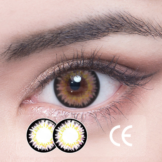 1Pcs CE  Certificate Eyes Beautiful Pupil Colorful Girl Cosplay Contact Lenses Pink