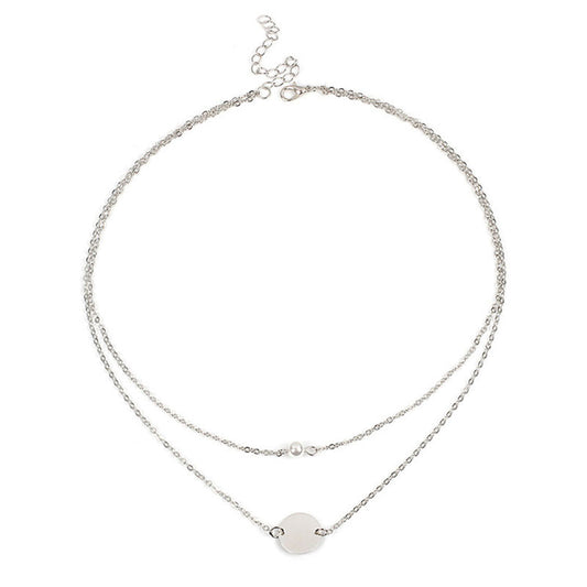 Round pearl necklace for girls