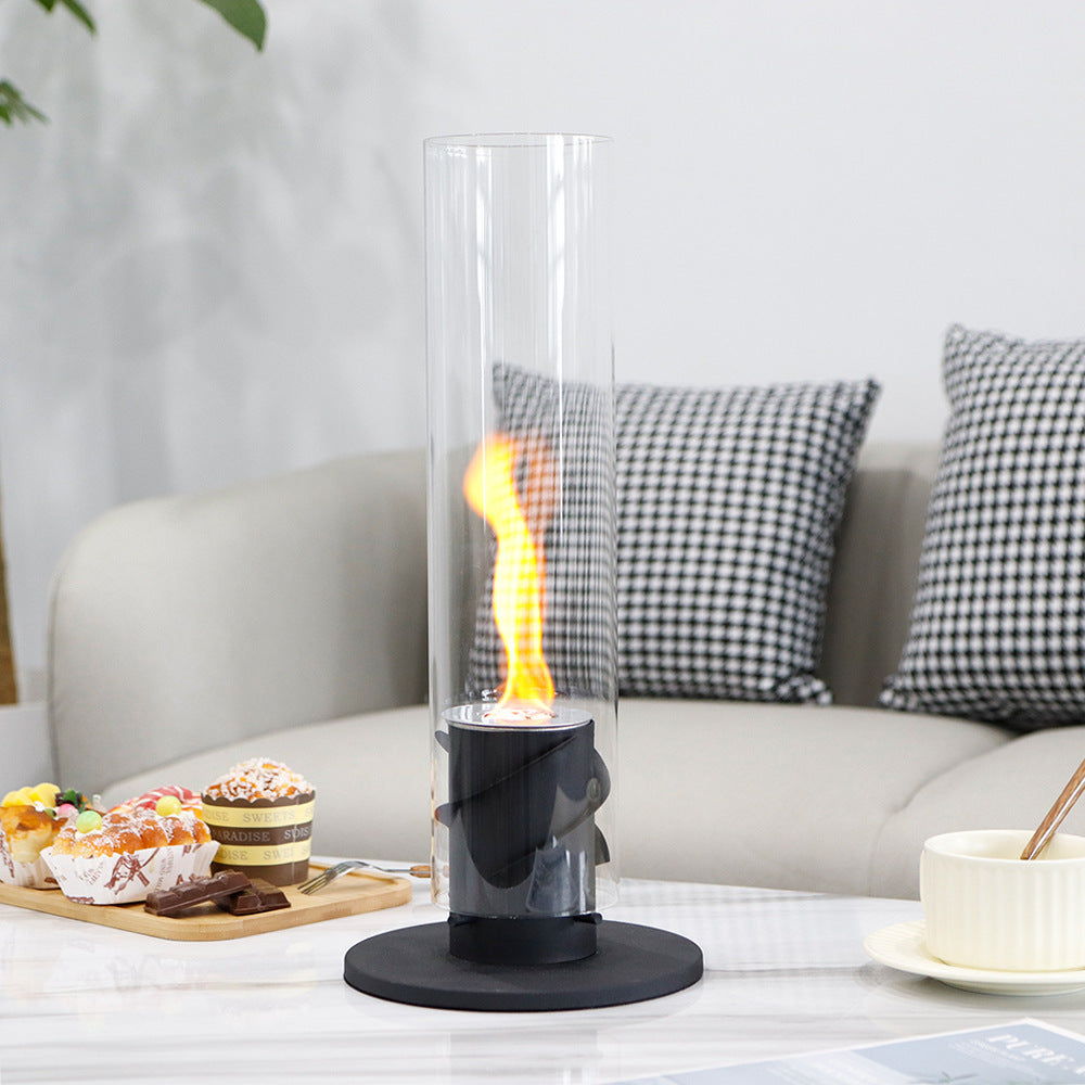 European Style Tabletop Alcohol Fireplace Real Flame Fireplace Heater Outdoor Alcohol Lamp Table Decoration Heating Stove Decorative Item