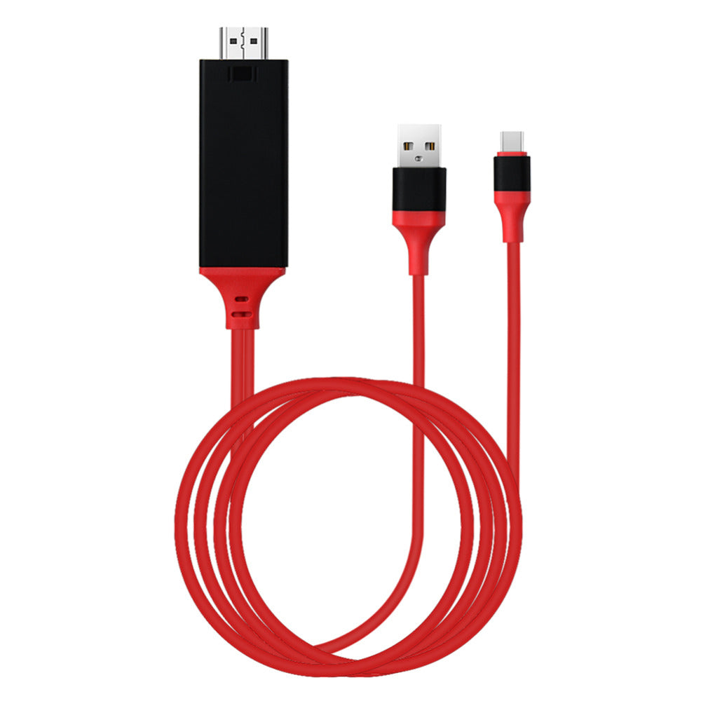Type-C HDTV Adapter Cable 4K 1080P 3 In 1 HDTV MHL HDMI video Cable