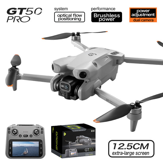 Drone with Screen HD Aerial Photography Brushless Obstacle Avoidance ESC Quadrcopter Toy Aircraft
