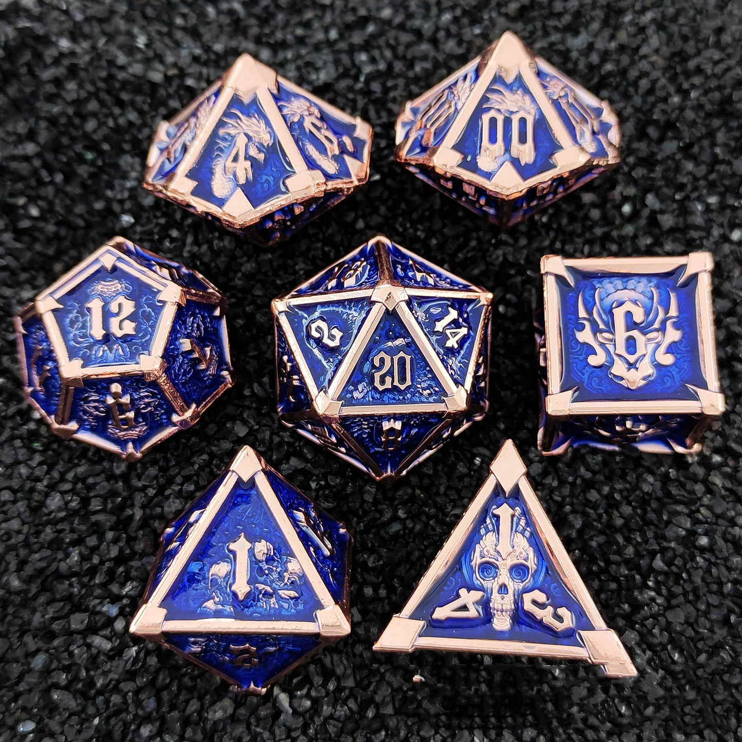 Metal Dice Set DND Dungeons & Dragons Polyhedral RPG Dice Role Playing TRPG Dice d20