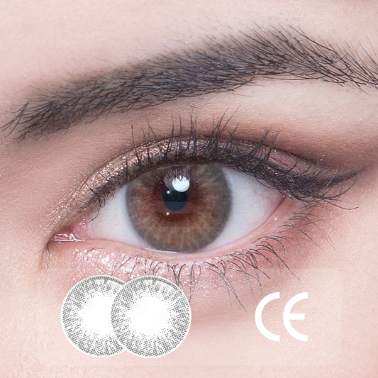 1Pcs CE  Certificate Eyes Beautiful Pupil Colorful Girl Cosplay Contact Lenses Aurora Gray