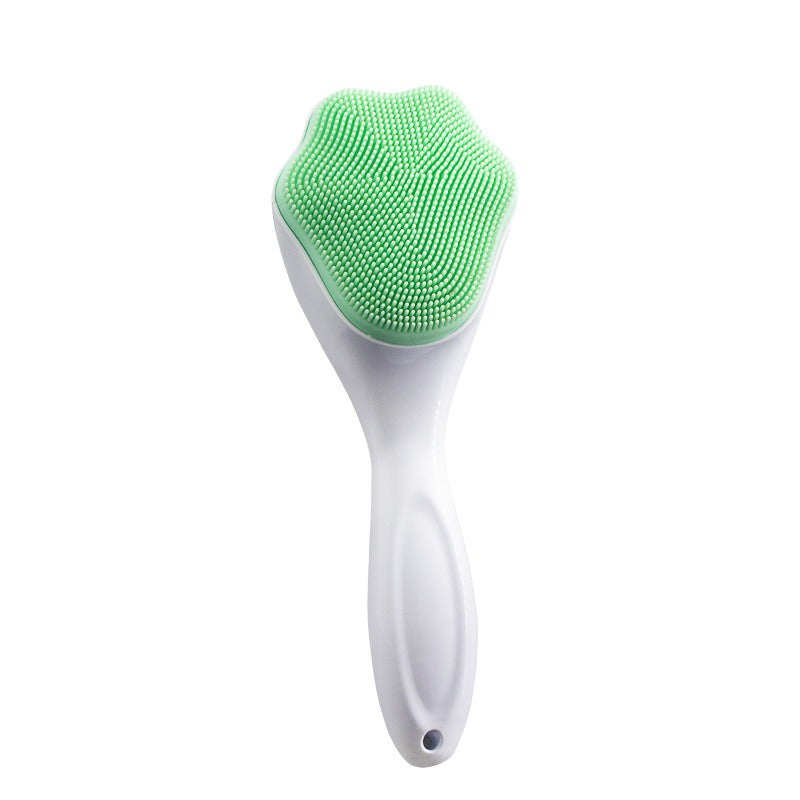 Cat Claw Face Wash Brush Silicone Long Handle Cat Claw Brush Soft Silicone Pore Cleaning Brush Facial Cleanser