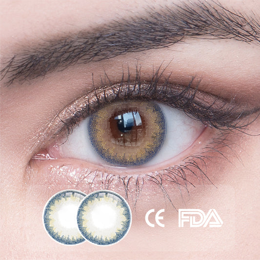 1Pcs FDA Certificate Eyes Beautiful Pupil Colorful Girl Cosplay Contact Lenses Blue(0-600°)