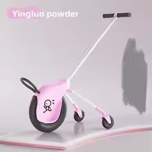 Single Wheel Stroller Kids Toy Car Parent-Child Ride-on Vehicle Competitive One-Wheel Off-road Baby Walker for Boys and Girls