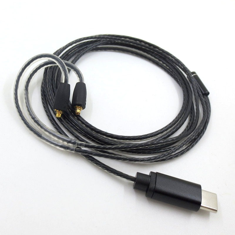 Type-C with microphone and tuning MMCX interface SE215 SE535 Shure headphone plug and unplug cable