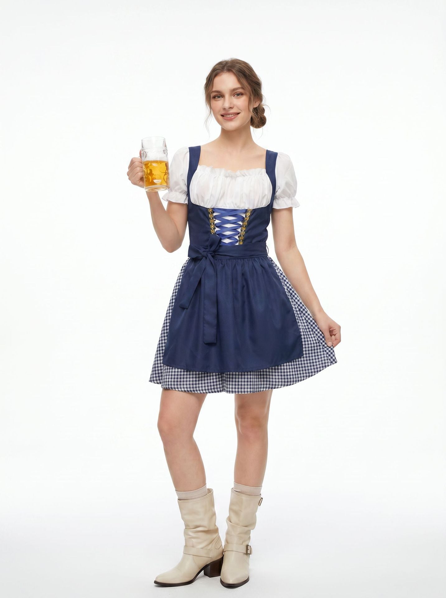 German Munich Beer Festival Women's Adult Bavarian Traditional Dirndl Dress Halloween Party