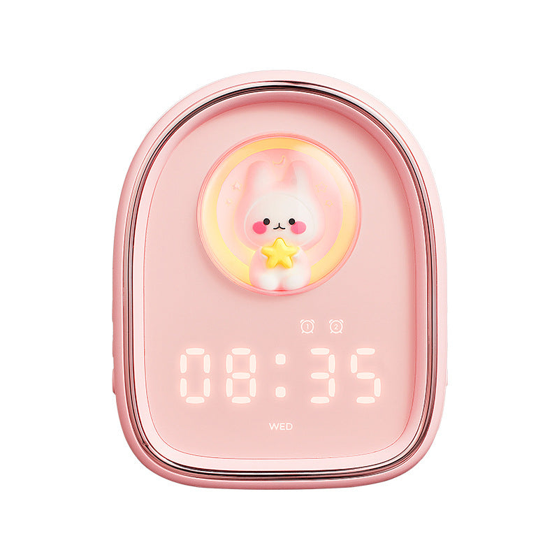 Creative Space Module Rabbit Alarm Clock USB Timing Children's Bedside Atmosphere Light Multifunctional Countdown
