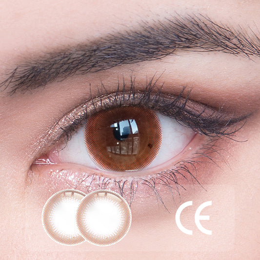 1Pcs CE  Certificate Eyes Beautiful Pupil Colorful Girl Cosplay Contact Lenses Brown