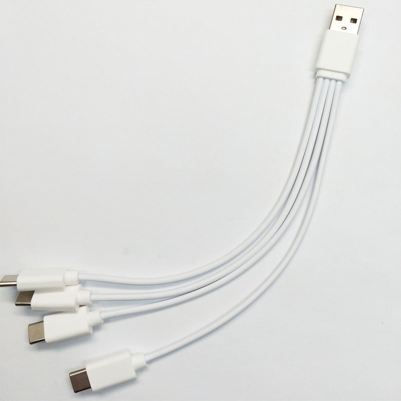 Four in one towing four TYPE C multi head battery, aging small appliances, multi-purpose charging cable configuration