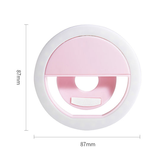 Rechargeable Phone Light for Live Streaming, RK12 Clip-on Selfie Light, Portable Lighting for Photography