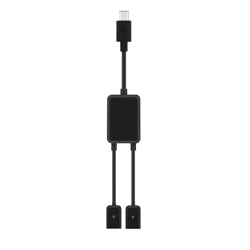 Type-C power supply OTG data cable OTG adapter USB2.1 two port HUB USB2.0 one to two