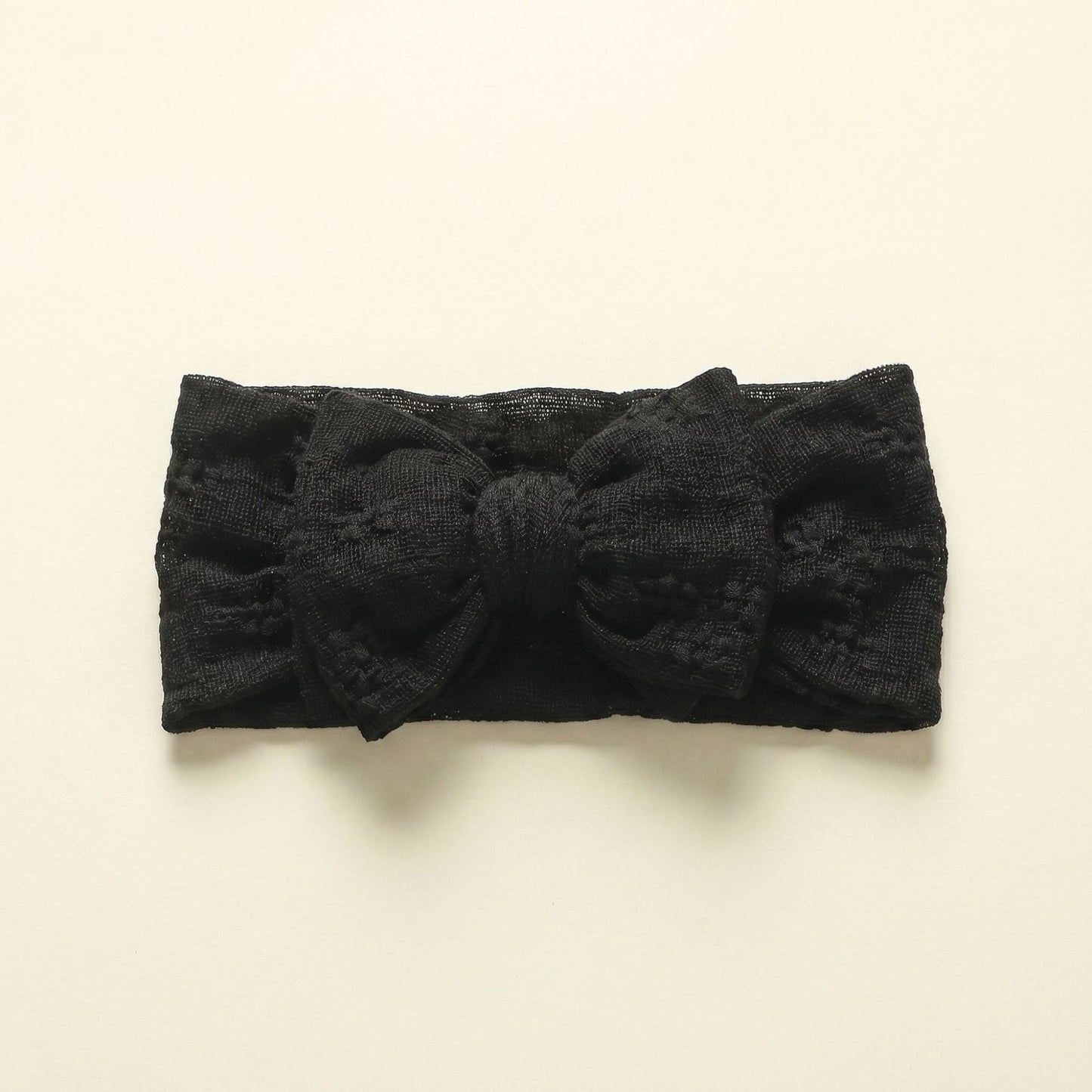 Children's hair accessories baby double layered bow lace mesh bow headband