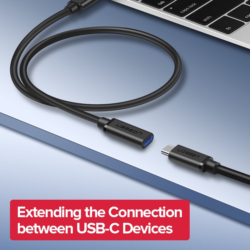 Ugreen USB C Extension Cable Type C Extender Cord USB-C Thunderbolt 3 for MacBook Pro Nintend Switch USB 3.1 USB Extension Cable