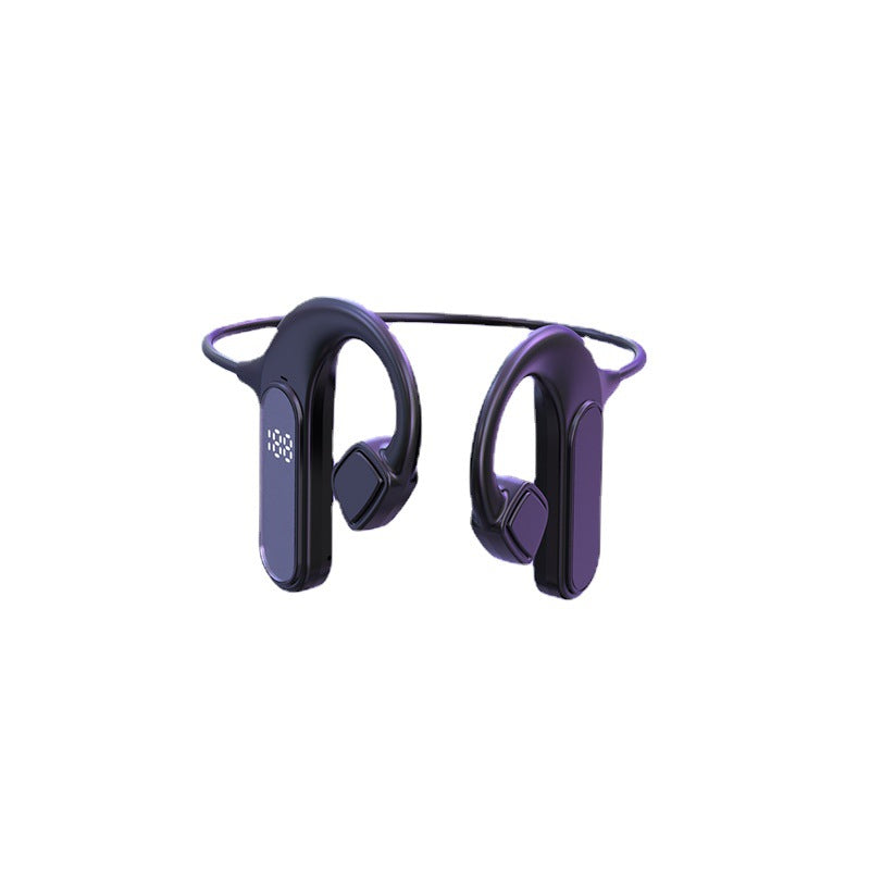 VG09 Bone Conduction Bluetooth LED Display Screen Headset 5.1 Not In-Ear Wireless Headset