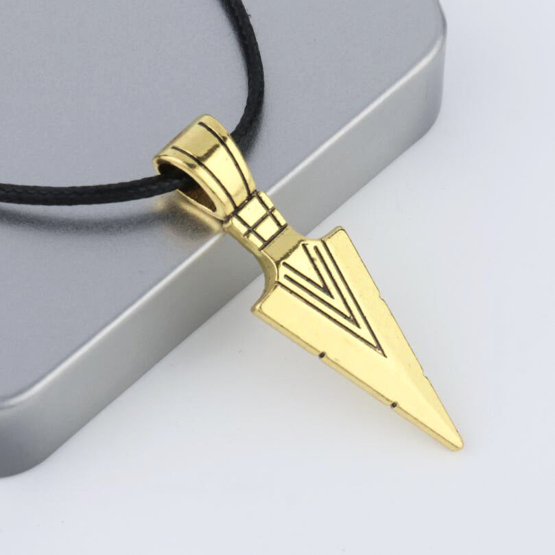 Korean Arrow Necklace Stainless Steel Pendant Short Keel Chain Men's Retro Jewelry