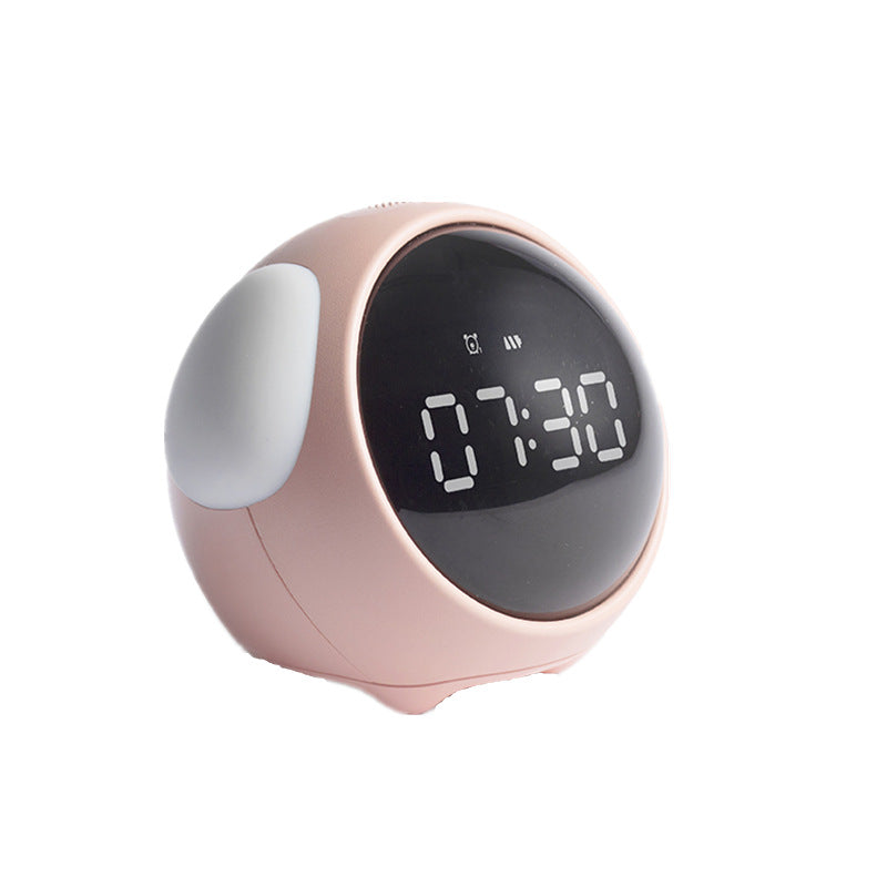 Children's LED Expression Pixel Alarm Clock Intelligent Luminous Alarm Clock Student Bedside Snooze Digital Alarm Clock