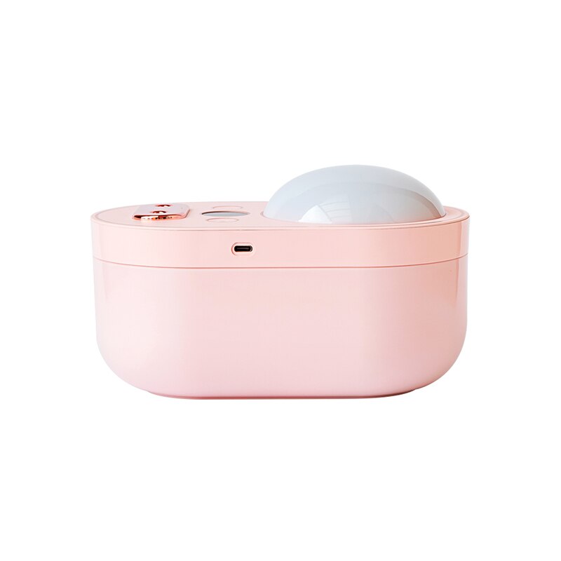 1L Projection Light Air Humidifier Dual Nozzle 4000mAh Rechargeable Battery Wireless Ultrasonic Aroma Diffuser Mist Maker Fogger