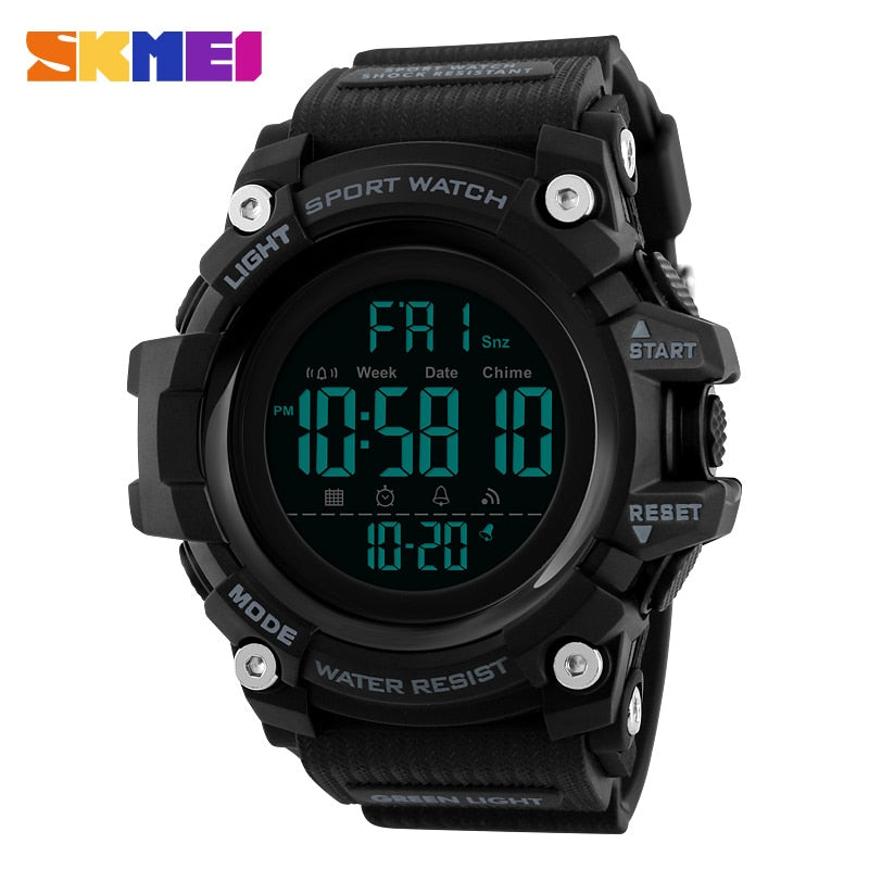 SKMEI 1384 Men's Sports Watch Fashion Digital Mens Watches Waterproof Countdown Dual Time shock Wristwatches Relogio Masculino