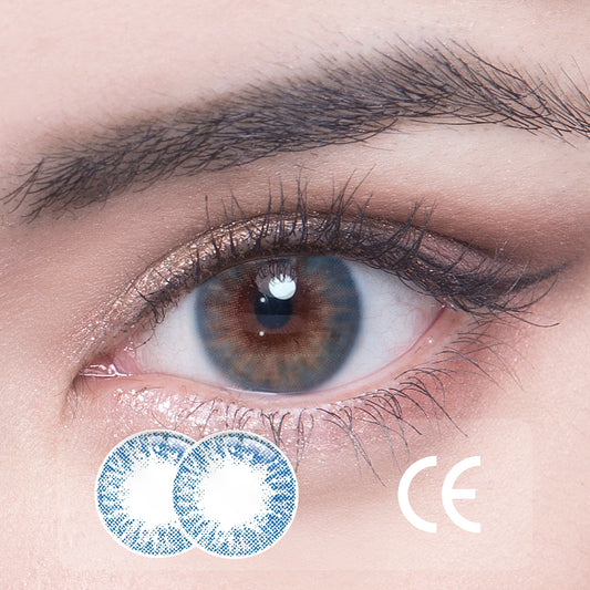 1Pcs CE  Certificate Eyes Beautiful Pupil Colorful Girl Cosplay Contact Lenses Aurora Blue