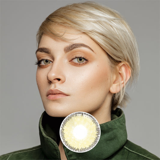 1 pair  FDA Certificate Eyes Beautiful Pupil Colorful Girl Cosplay Contact Lenses EMILY BROWN