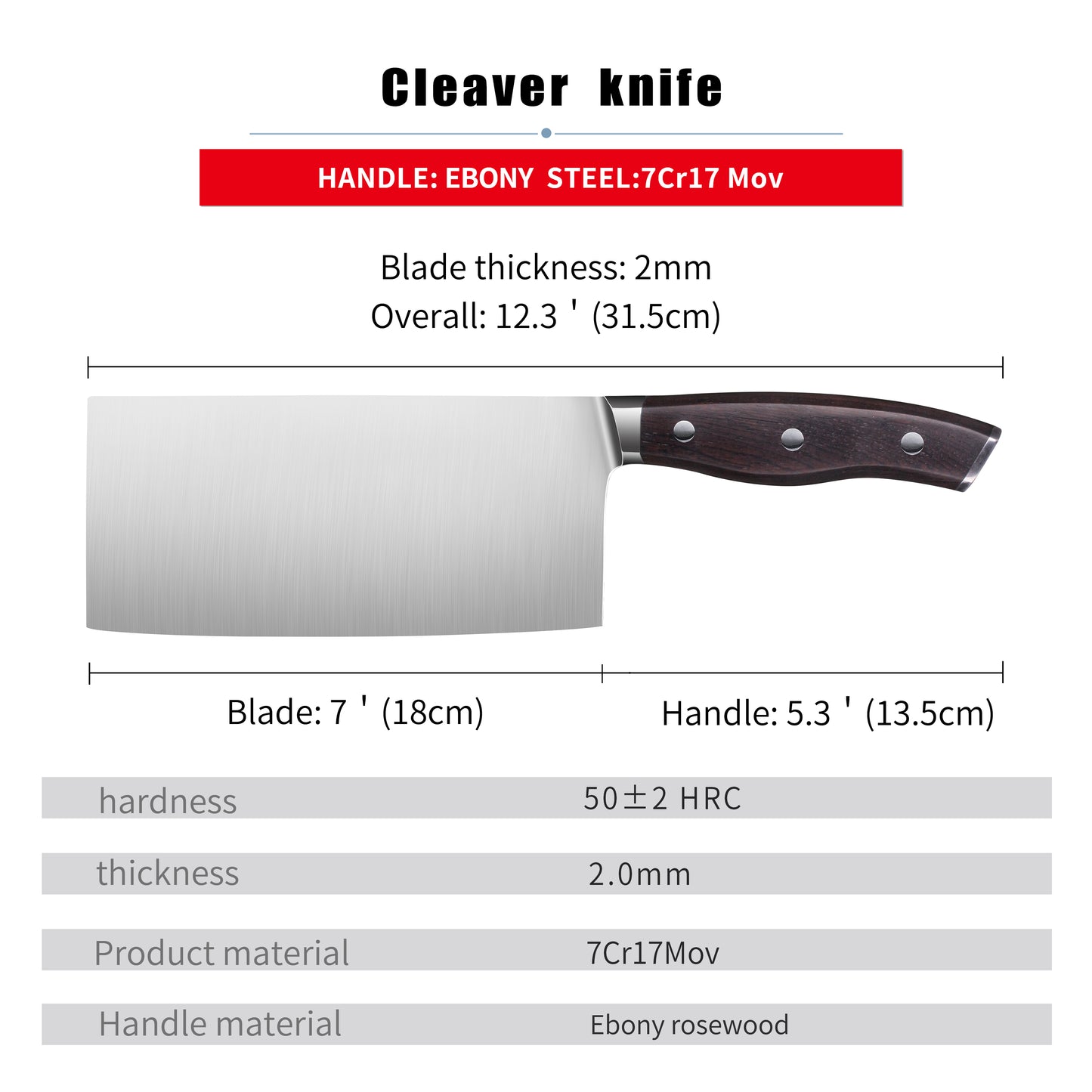 Stainless Steel Kitchen Chef knife