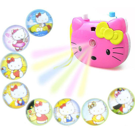 1pcs Cute Hello Kitty Light Projection Camera Children Educational Toys