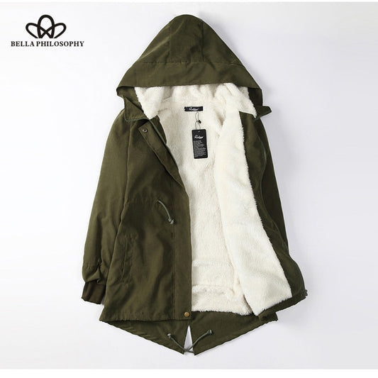 Hooded Bella philosophy Women Parkas Winter Coat
