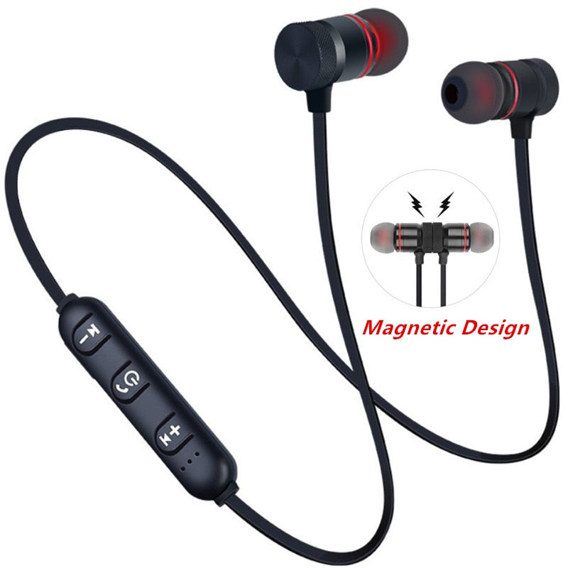 Sports Wireless Neckband Magnetic Earbuds