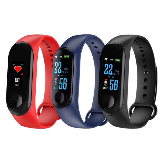 Color Screen Smart Bracelet Motion Heart Rate Blood Pressure Monitor