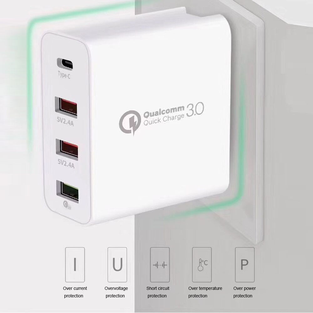 4 Ports Universal Car Wall Charger