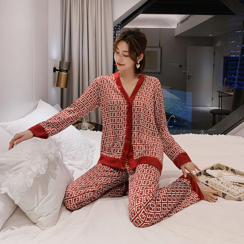 Spring Women's Pajamas Like Leisure Home Clothes Nightwear