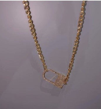 Texture, light luxury design, simple and versatile ins necklace