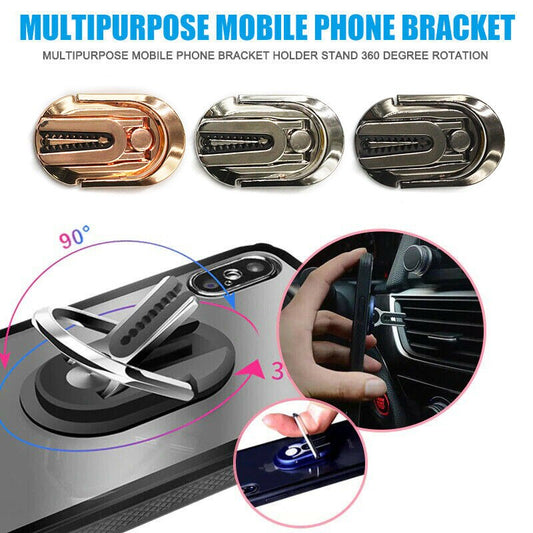 Multi-purpose Car Air Vent Mobile Phone Finger Ring Holder