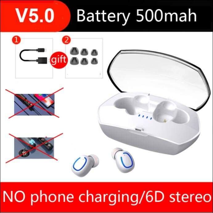 6D Power Bank Wireless Earbuds