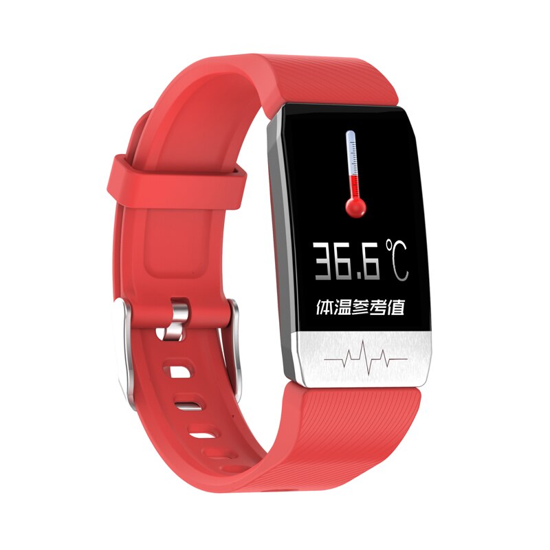 T1 Smart Watch Band With Temperature Immune Measure ECG Heart Rate
