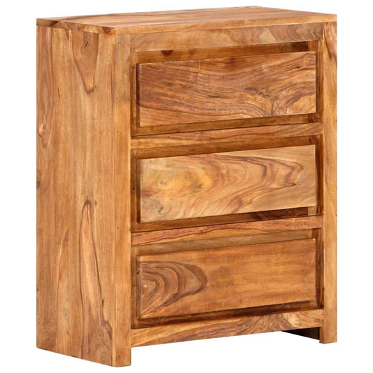 vidaXL Drawer Cabinet  Solid Sheesham Wood