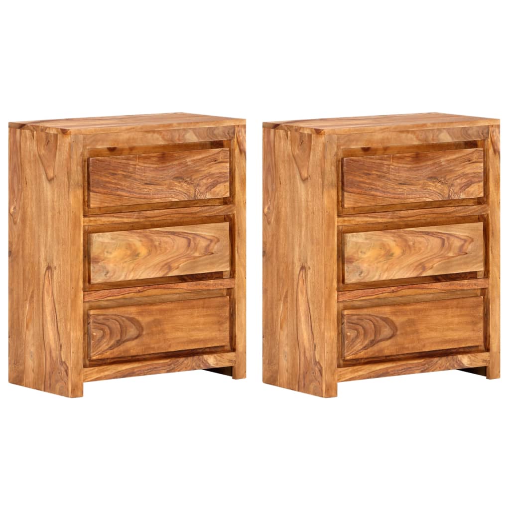vidaXL Drawer Cabinet Solid Sheesham Wood