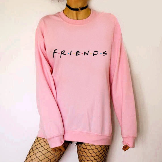 FRIENDS Print Long Sleeve Hoodie