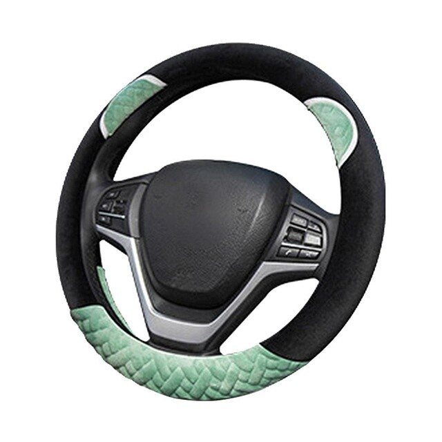 Plush Cartoon Car Steering Wheel Cover