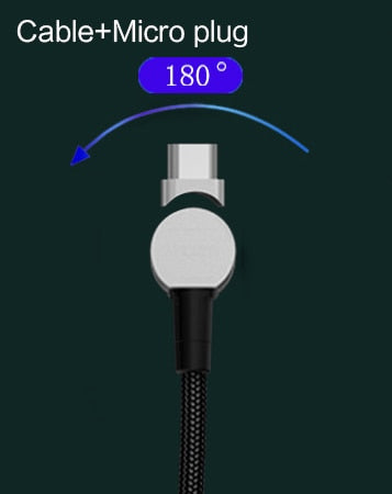 Universal 180° rotation Magnetic Micro USB Cable