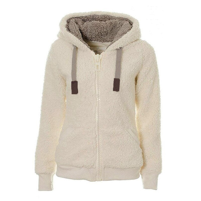 Hooded Winter Fluffy Fleece Sweater