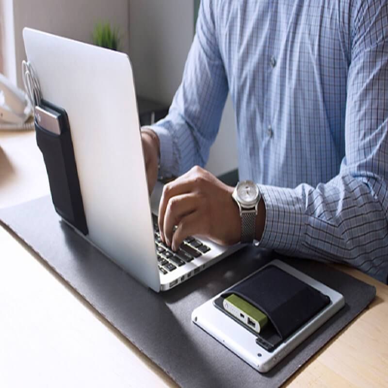 Mintiml Newly Adhesive Laptop Back Storage Bag