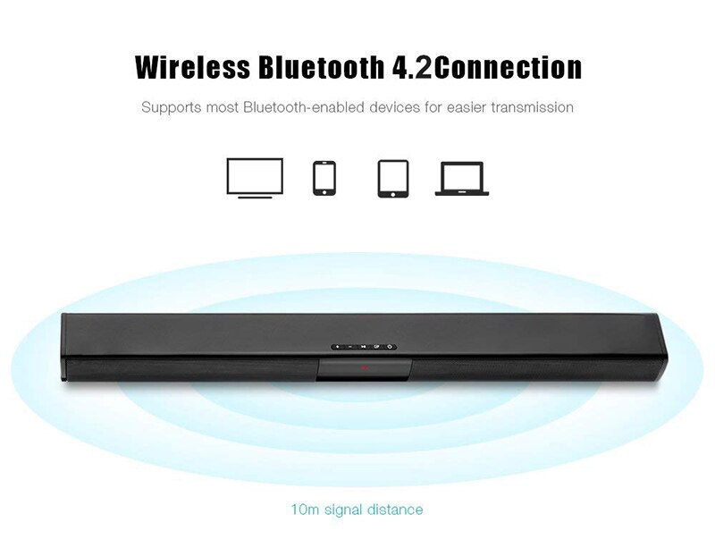 20W TV Sound Bar Wired and Wireless Bluetooth Home Surround SoundBar