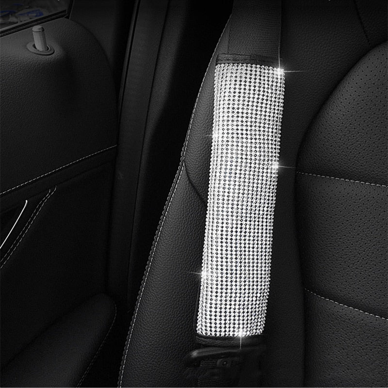Diamond Crystal Car Interior Accessories Seatbelt Cover