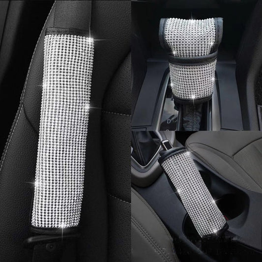 Diamond Crystal Car Interior Accessories Seatbelt Cover