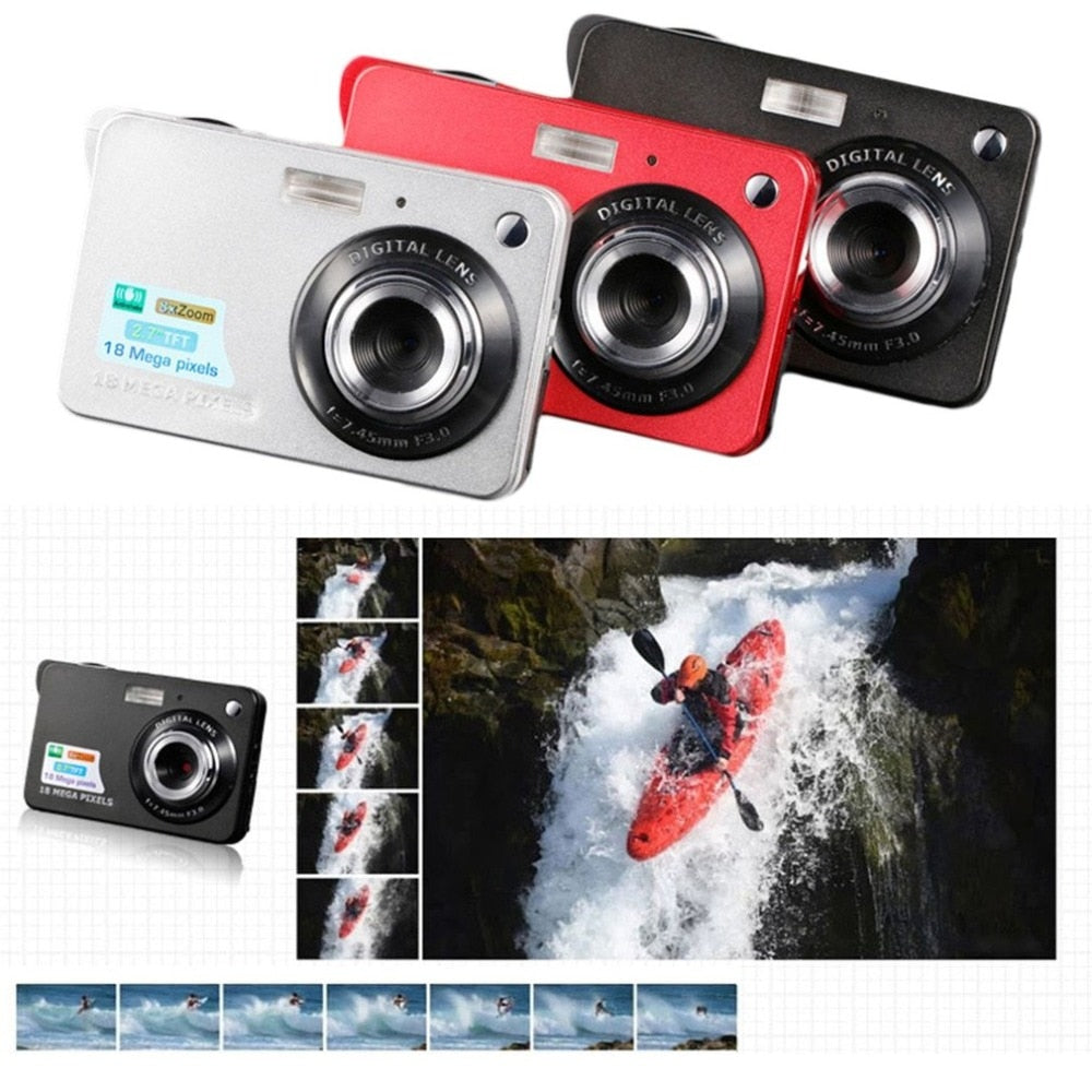 Digital Camera 2.7 Inch with 18MP 720P 8x Zoom