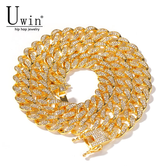 Cuban Miami Link Rhinestone Necklace
